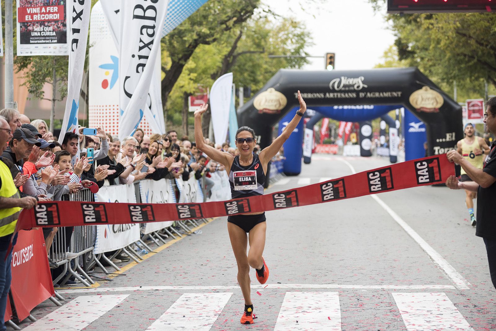 Melissa Melilli guanyadora de La Cursa de Rac1 a Sant Cugat. FOTO: Bernat Millet.
