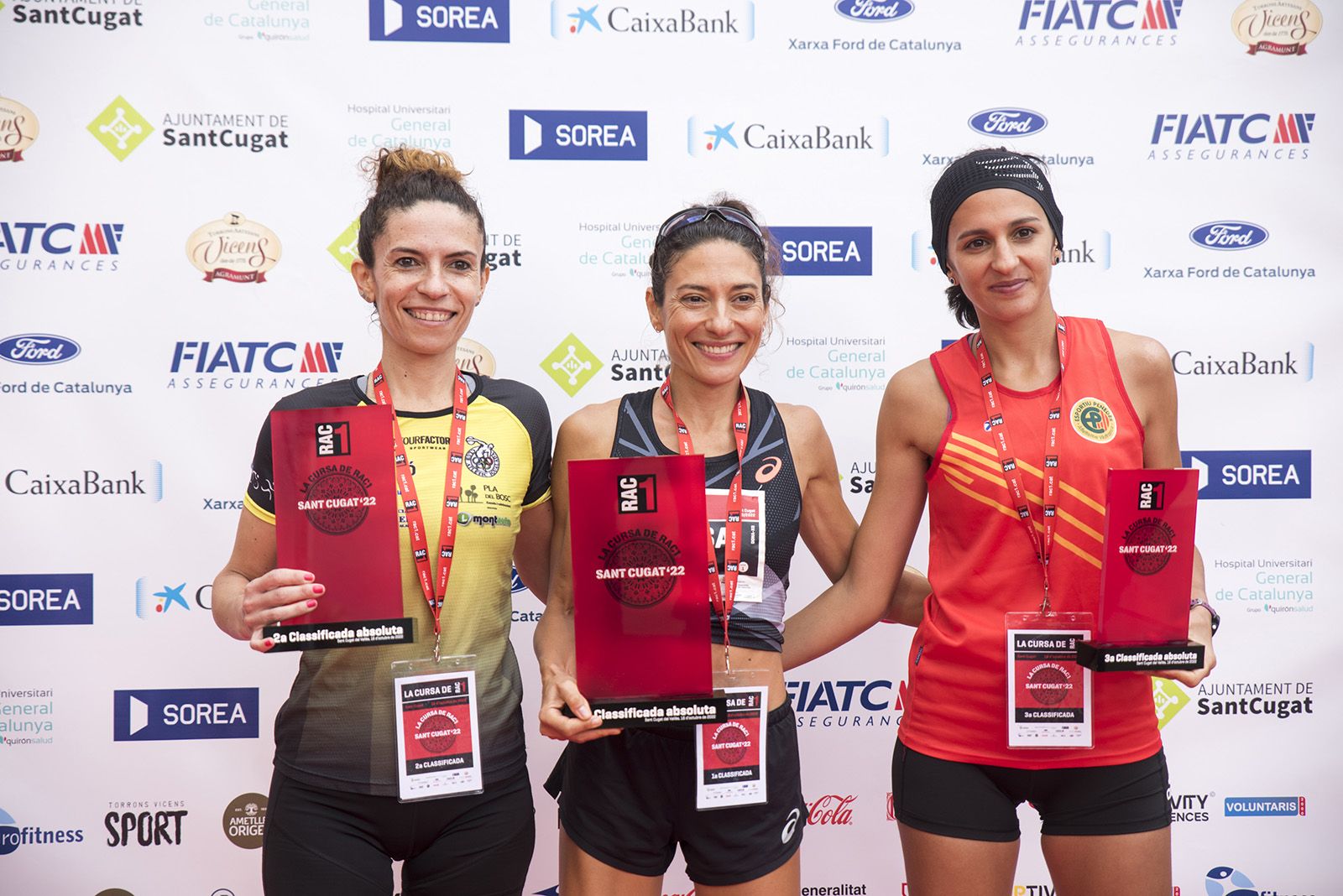 Guanyadores de La Cursa de Rac1 a Sant Cugat. FOTO: Bernat Millet.