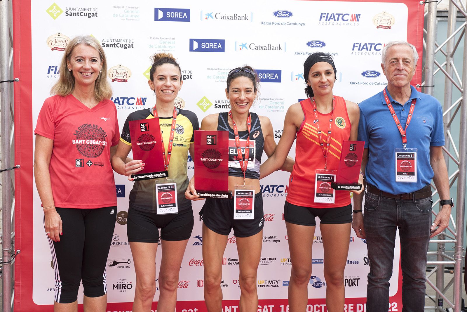 Guanyadores de La Cursa de Rac1 a Sant Cugat. FOTO: Bernat Millet.