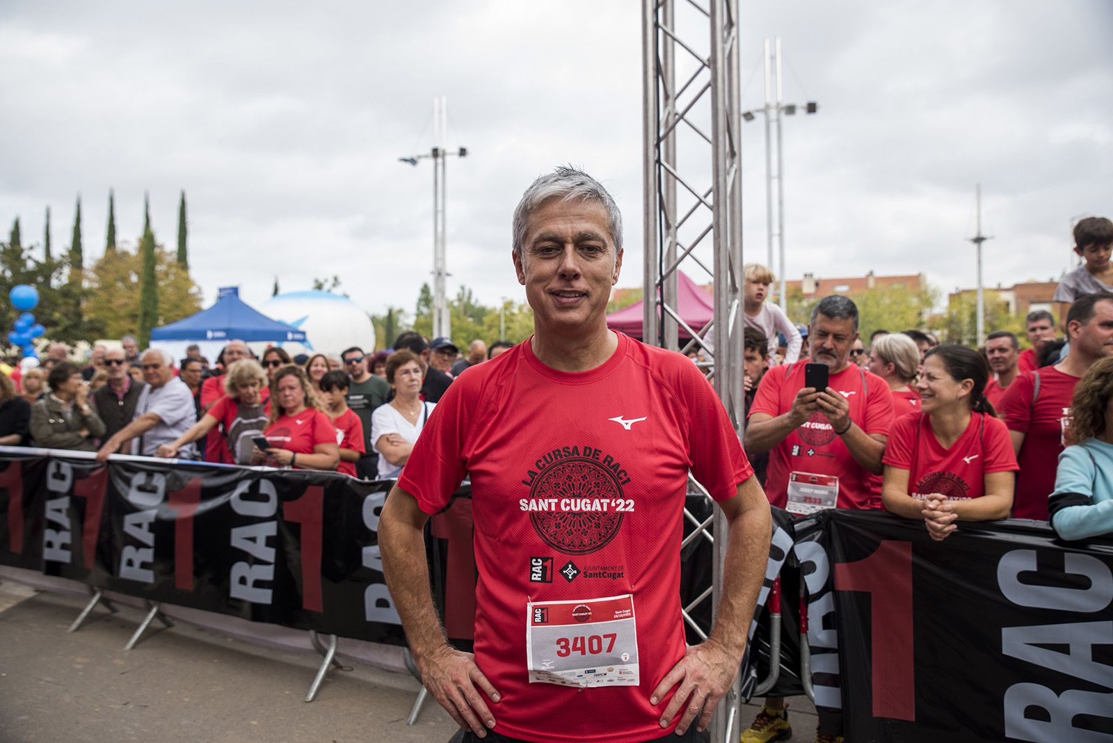Albert Om a La Cursa de Rac1 a Sant Cugat. FOTO: Bernat Millet.