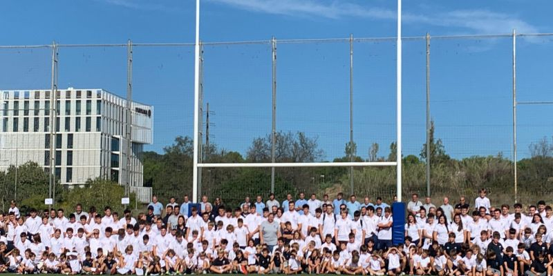 Aquesta temporada són 400 jugadors els que defensen la samarreta del Club de Rugby Sant Cugat. FOTO: Nielo Ballart