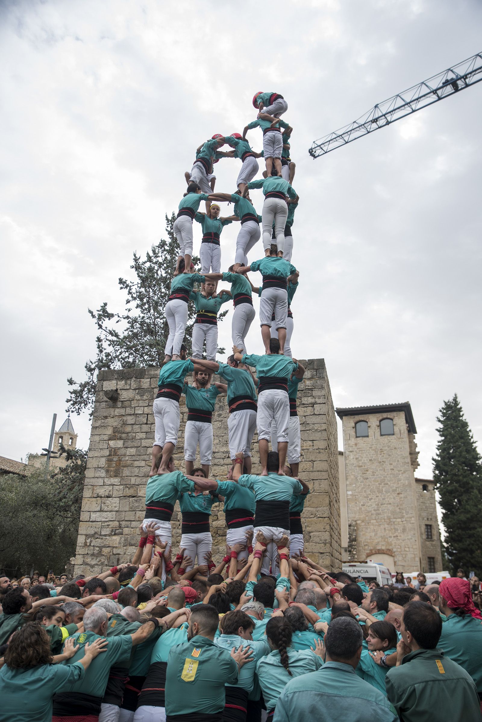 Diada Castellera amb Castellers de Vilafranca, Castellers de Sabadell i els Castellers de Sant Cugat. FOTO: Bernat Millet.