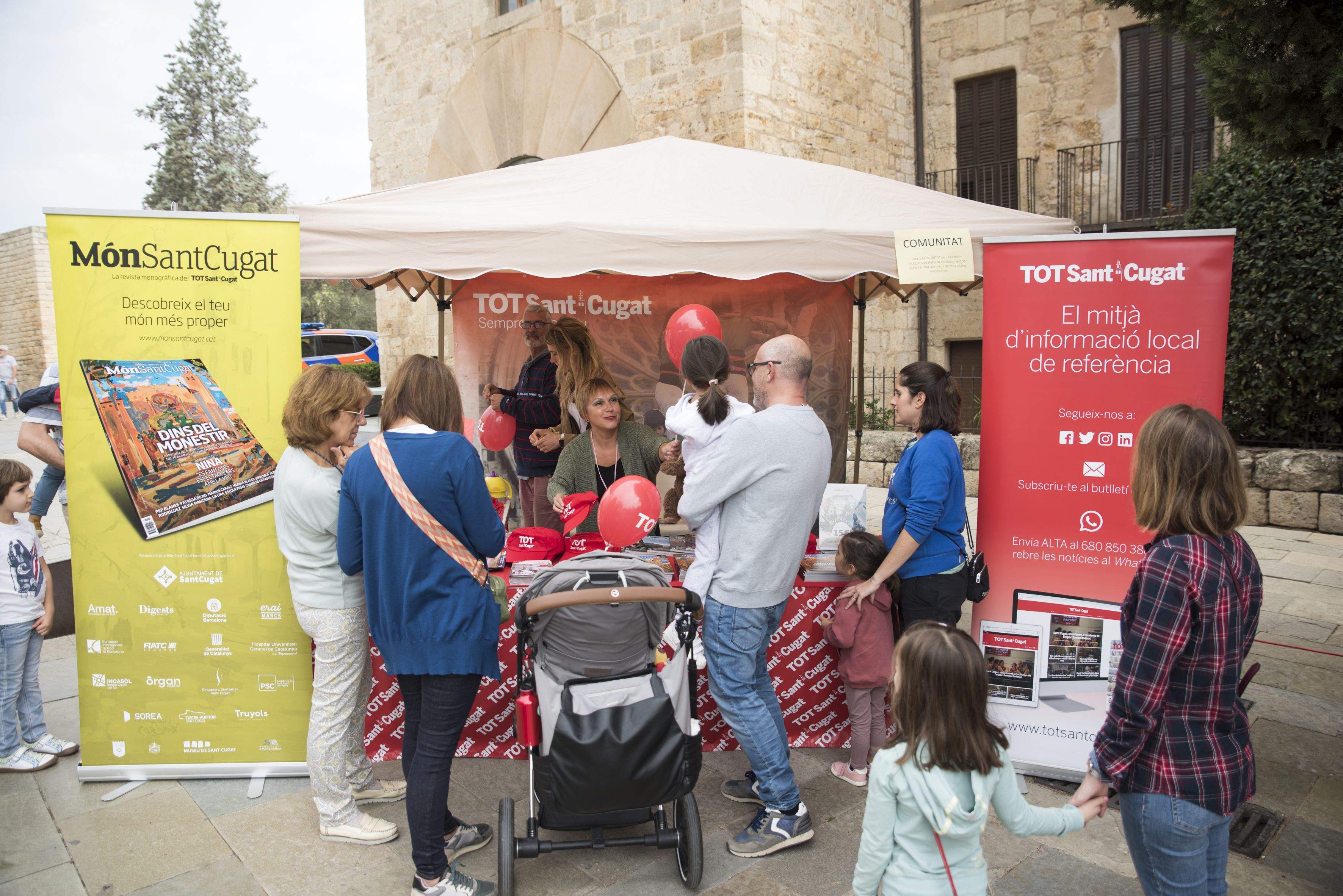 L'estand del TOT Sant Cugat durant la Festa de Tardor 2024 FOTO: Bernat Millet