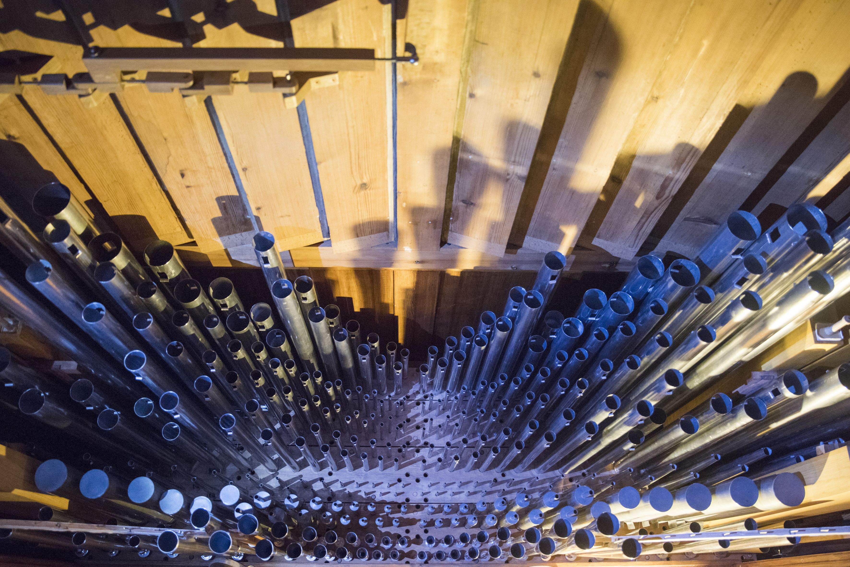 L'orgue renovat del Monestir de Sant Cugat FOTO: Bernat Millet