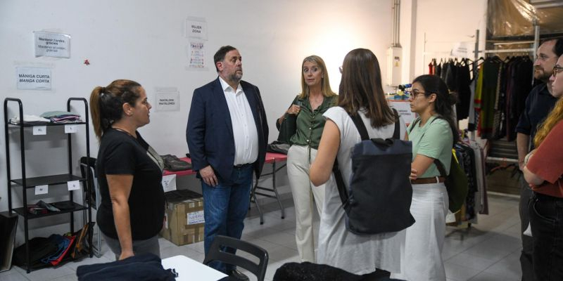 Visita d'Esquerra Republicana al Gilgal Solidari. FOTO: Marc Puig (ERC)