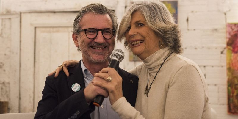 Josep Maria Vallès amb Susana Herrada a la presentació com a presidenciable de l'EMD de Valldoreix. FOTO: Bernat Millet
