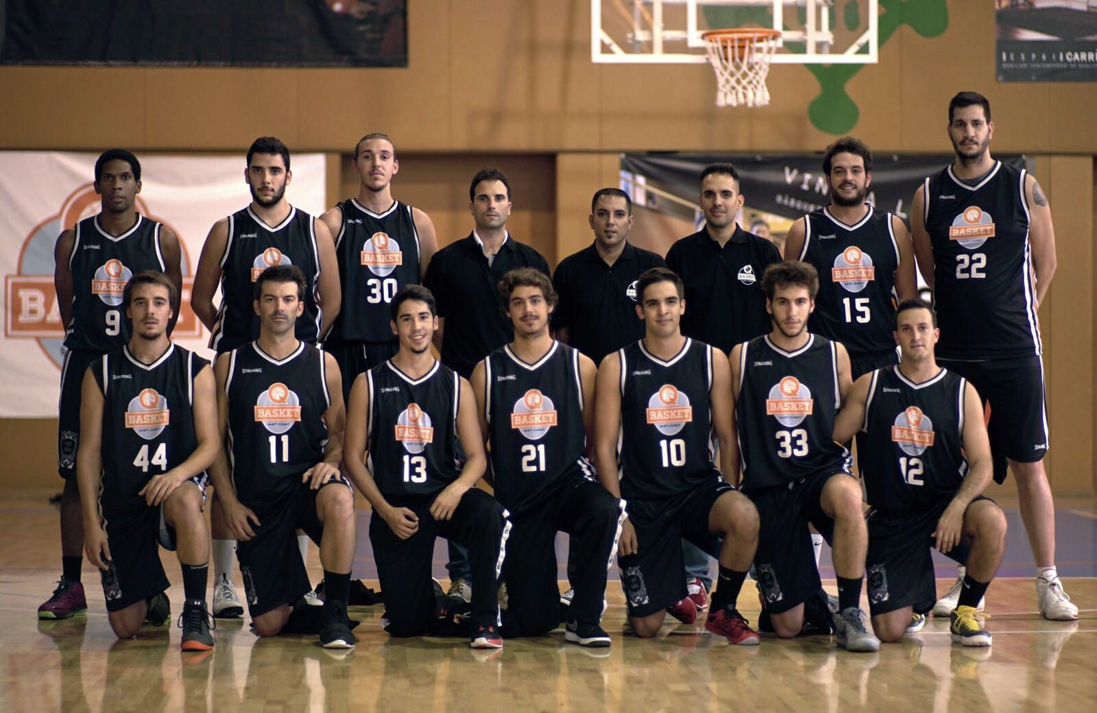 El primer equip masculí del Qbasket Sant Cugat va competir en la 3a Catalana en el seu debut. FOTO: Cedida