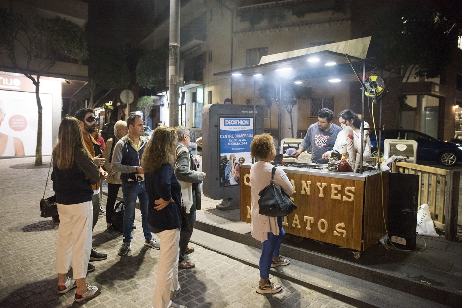 La Castanyada a Sant Cugat. FOTO: Bernat Millet.