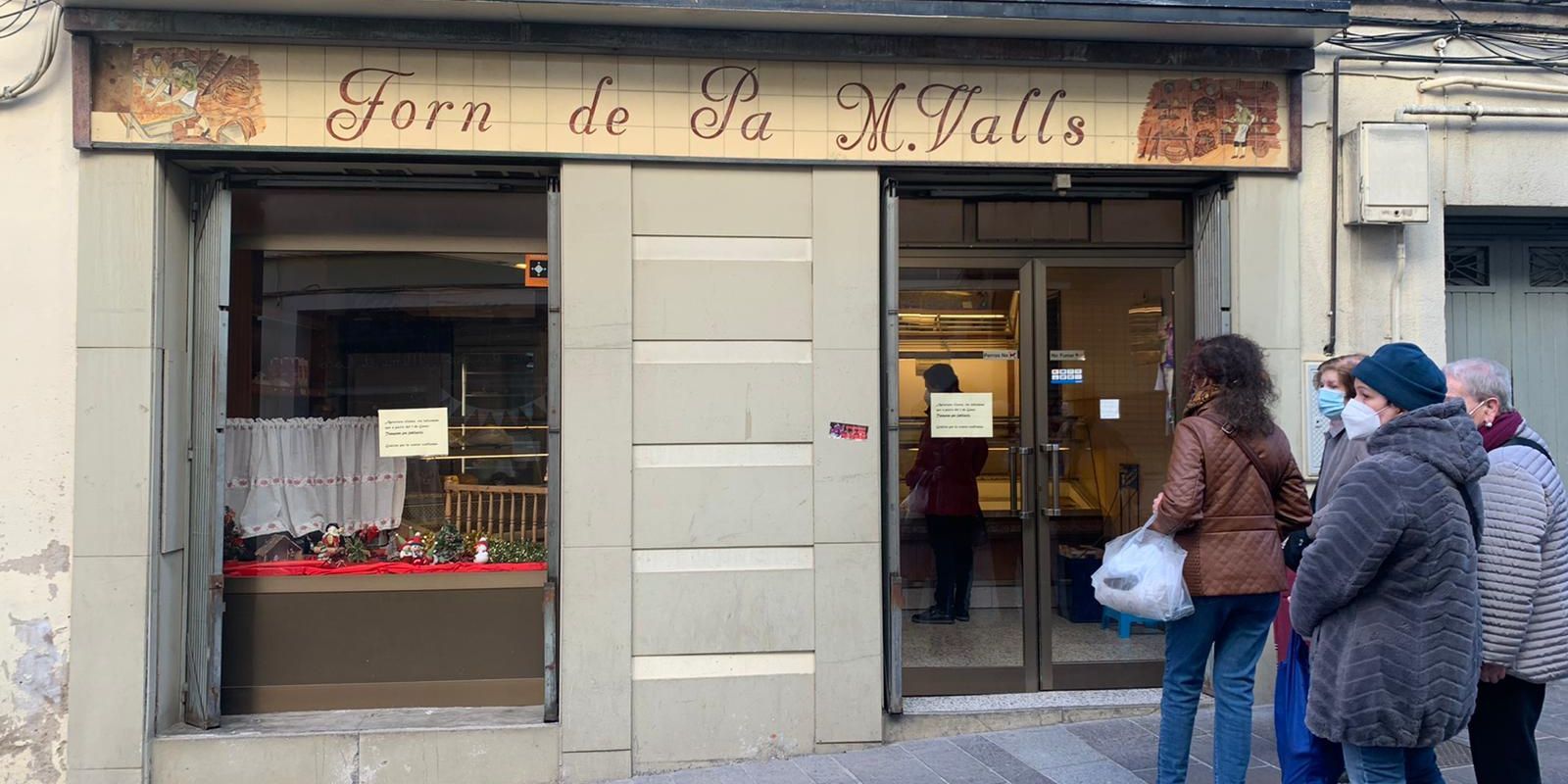 L’històric forn de pa M. Valls, ubicat al carrer Major, va tancar el 2021 després d’un segle d’activitat per jubilació.