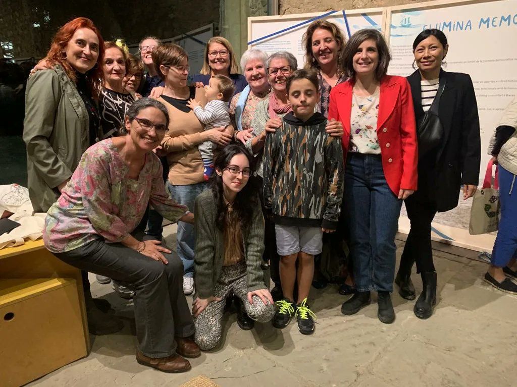 Inauguració de 'Memòria en blau'. FOTO: Ajuntament