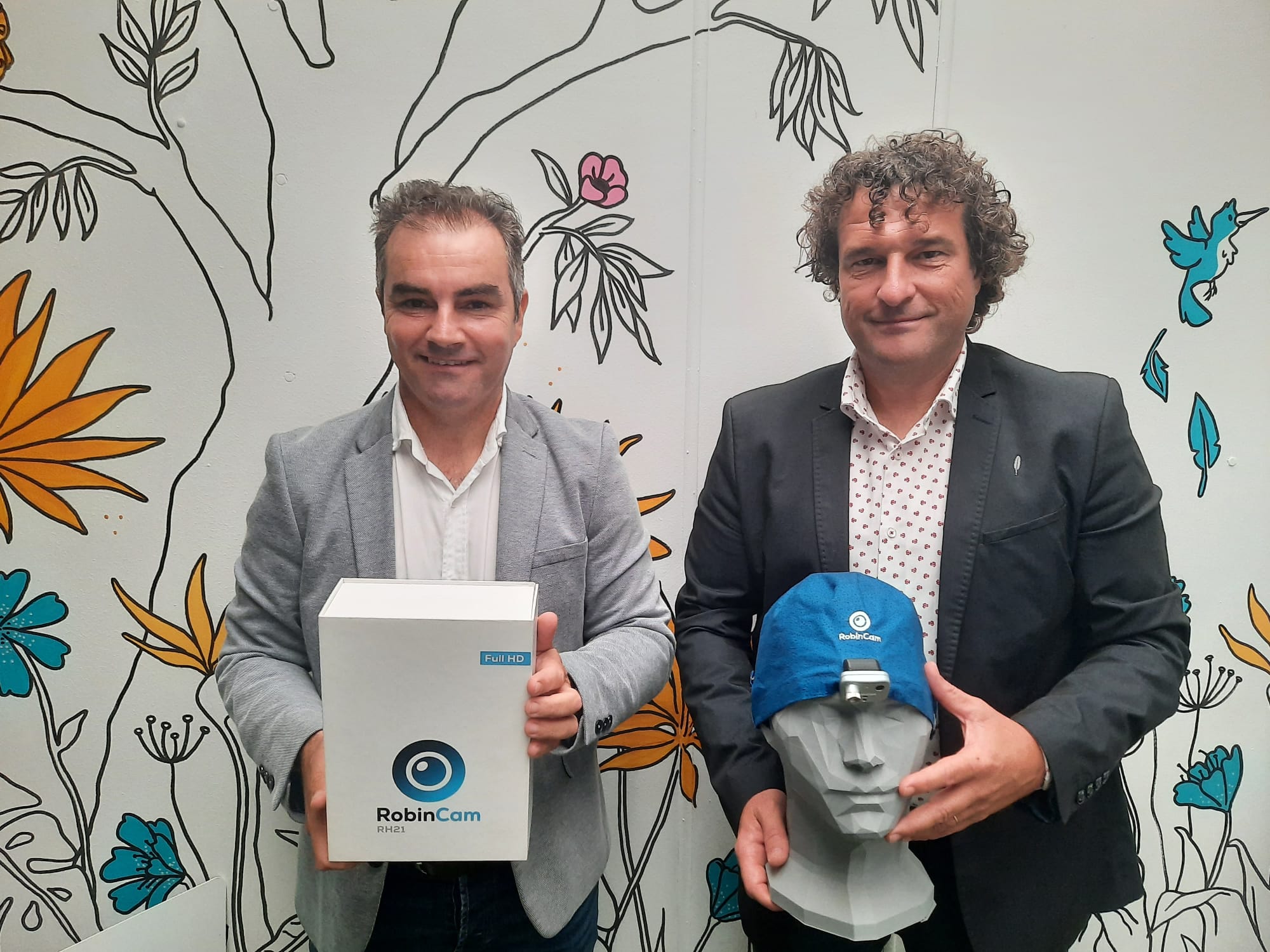 Javier Garrido i Xavier Mas, fundadors de Robin Hat i Robin Cam FOTO: TOT