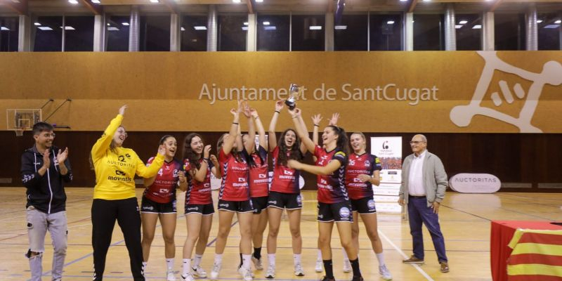 L'Handbol Sant Cugat ha homenatjat als equips i jugadors que han sumat èxits en els darrers 2 anys. FOTO: Ajuntament
