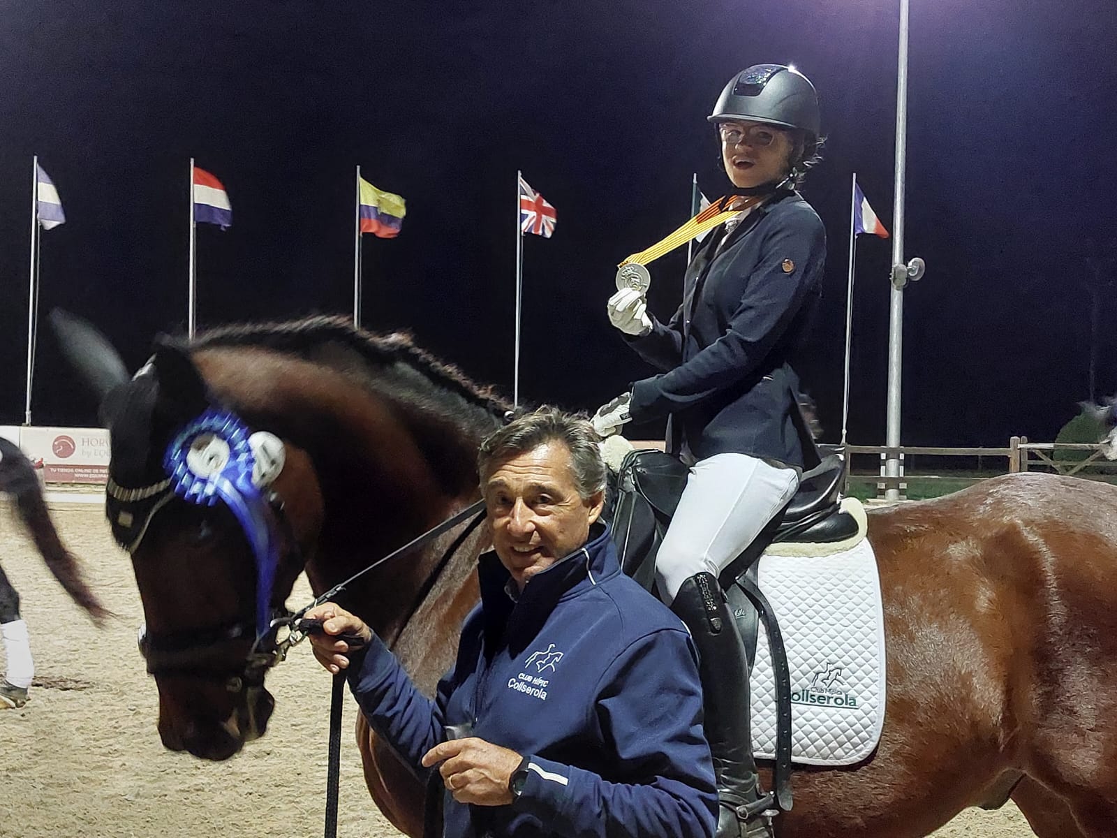 Kristi Zallo, del Club Hípica Collserola, va aconseguir la medalla de plata en el Campionat de Catalunya de Doma Adaptada. FOTO: Cedida