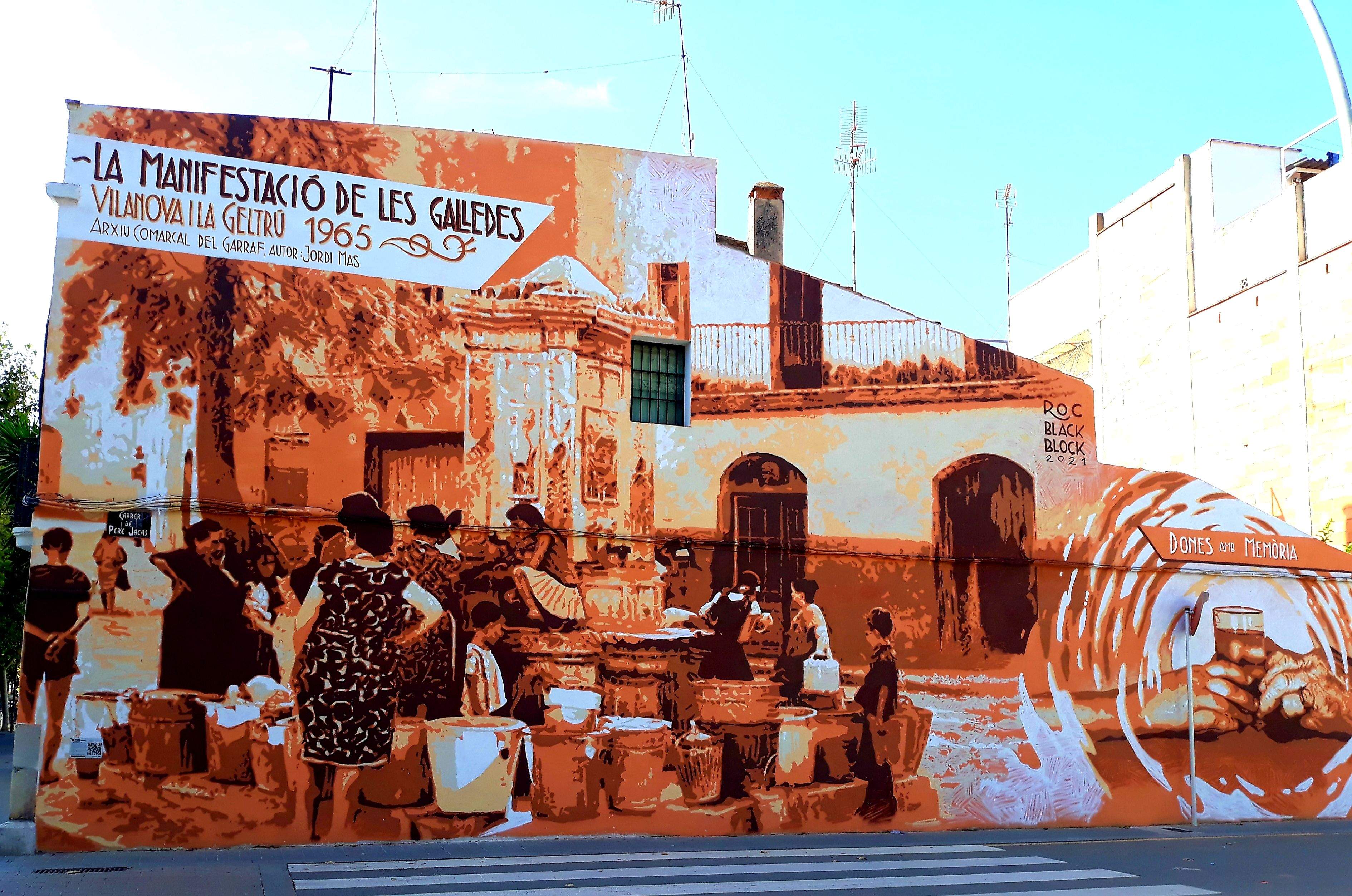Manifestació de les Galledes 1965 · Vilanova i La Geltrú  FOTO:  Antònia  Borrego Gómez 