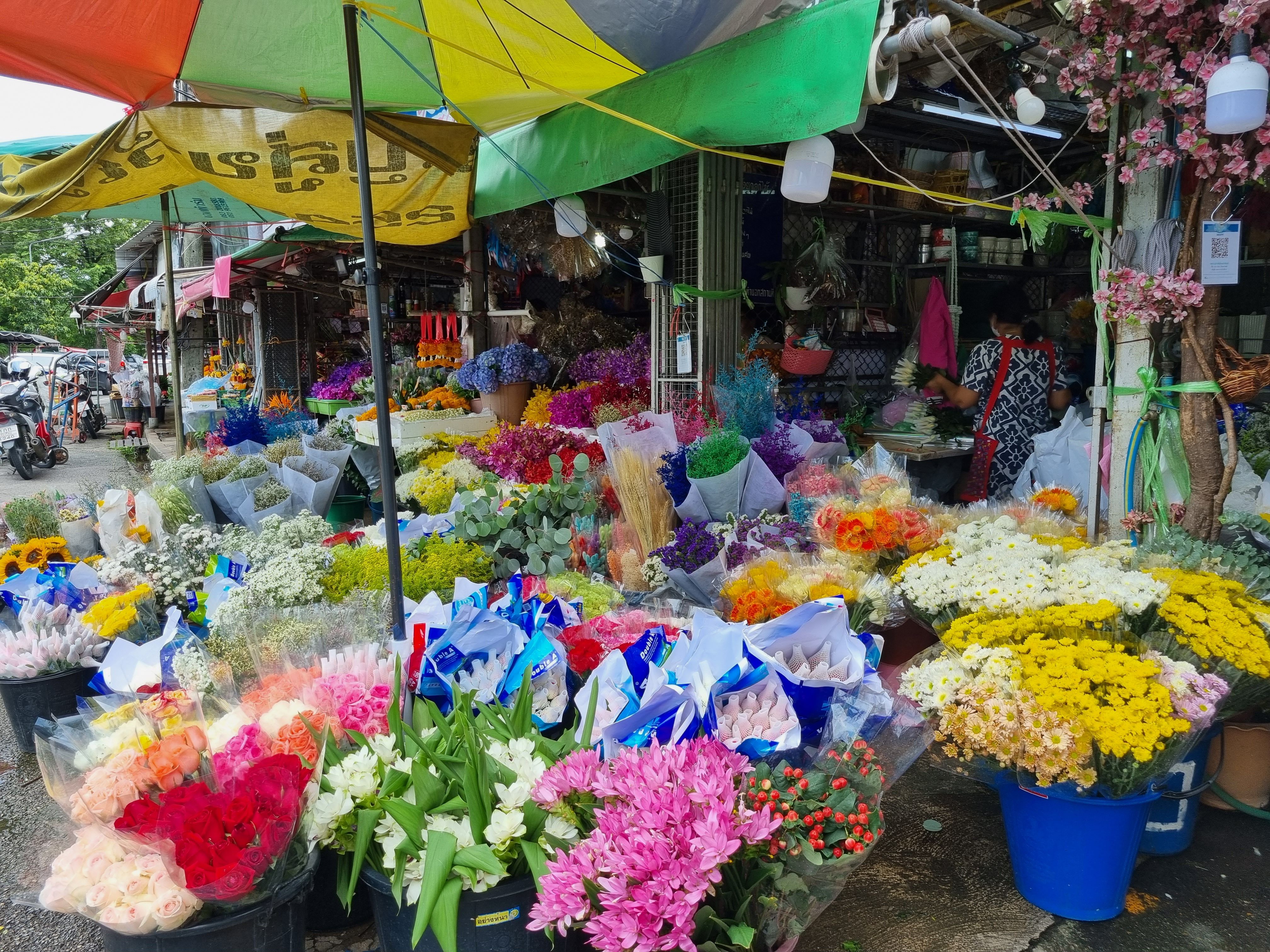 El color de la vida · Mercado de Flores (Talat Ton Lam Yai) Chiang Mai  Bangkok   Tailandia FOTO:  Montserrat Navarro Bernal