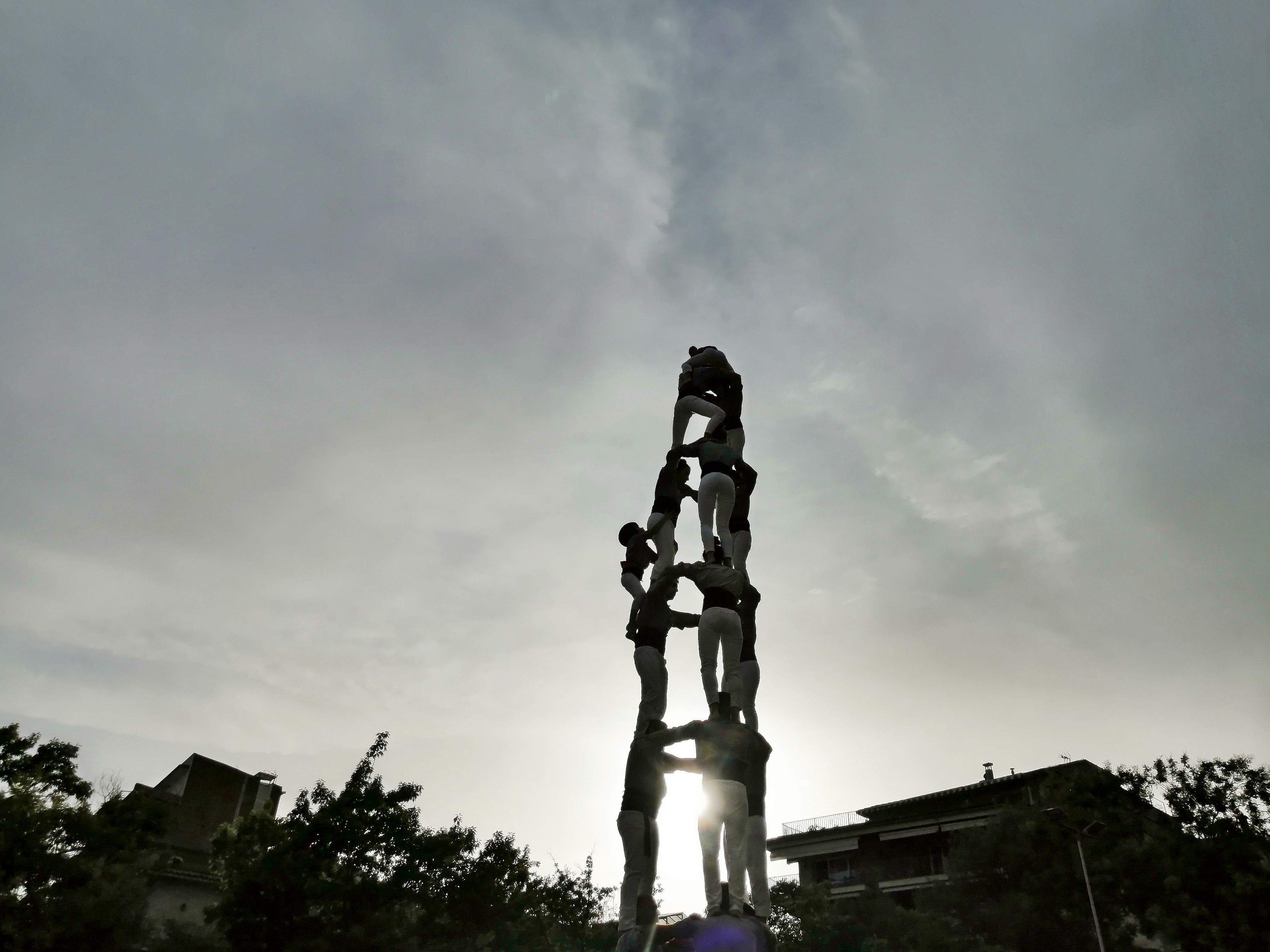 Diada castellera · Plaça Octavià (Sant Cugat del Vallès) FOTO:  Jorge Prat Llovet