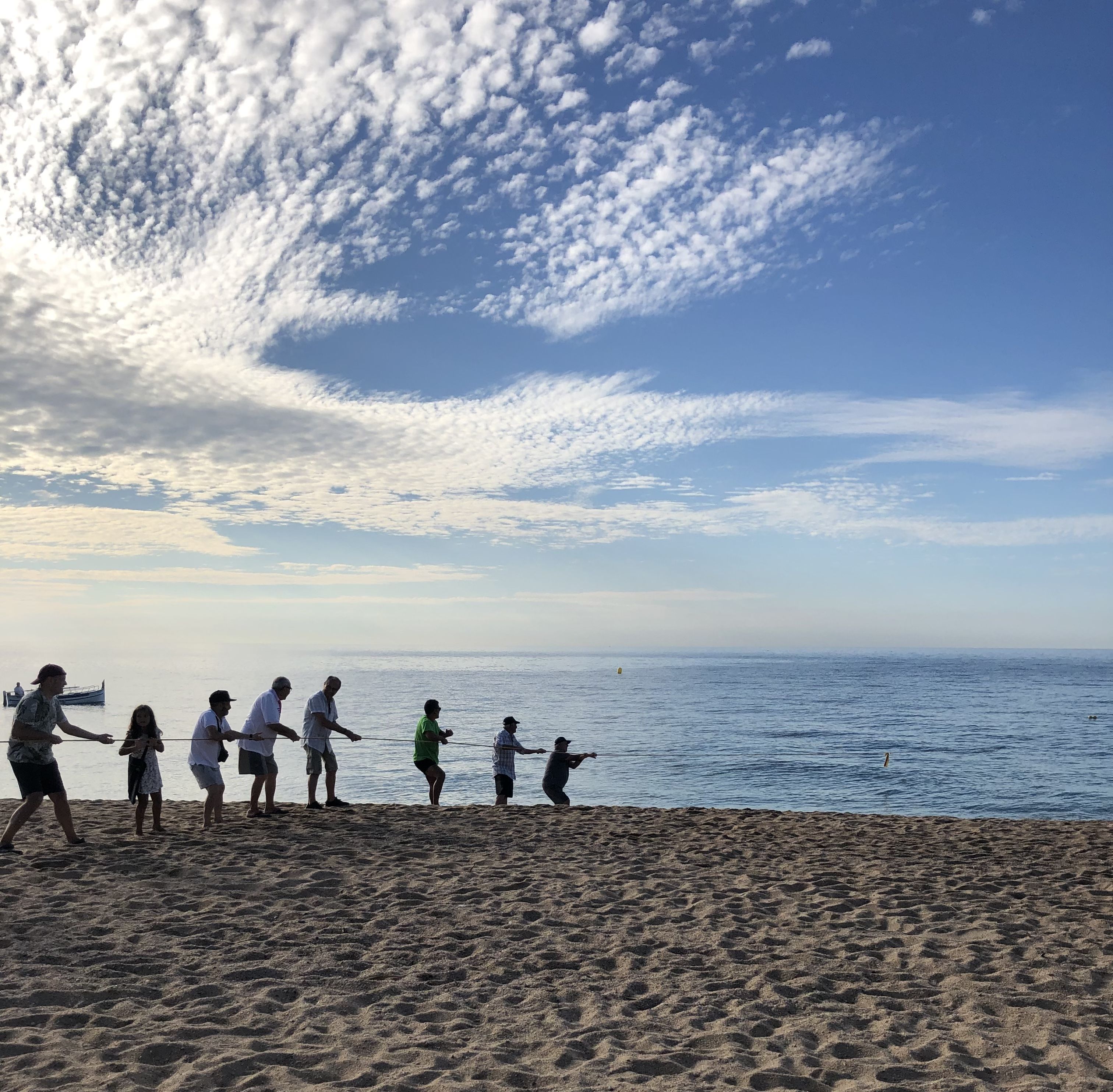 Demostració ee pesca amb artró · Sant Pol de Mar FOTO:  Mar Rovira vives