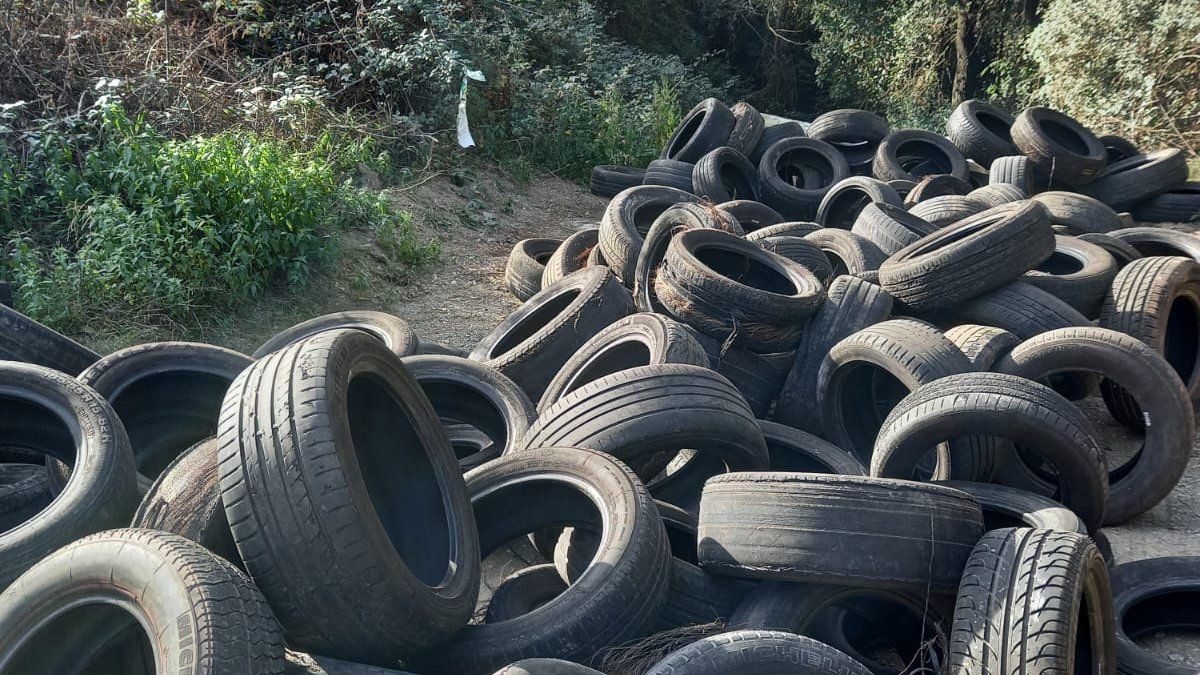 L'abocament detectat a Collserola FOTO: Parc Natural de Collserola