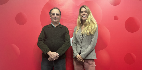 Francesc Porta, president de l’entitat, i Laura Grau, directora general del TOT. FOTO: TOT Sant Cugat