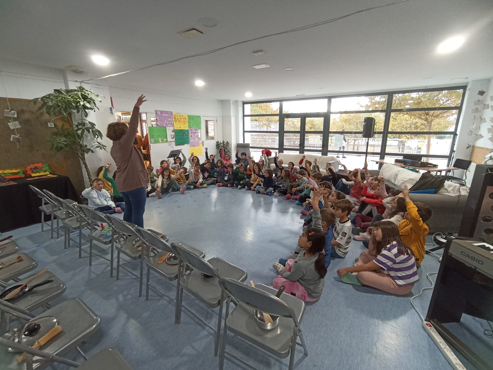 Setmana de la música a l’Escola l'Olivera. FOTO: Cedida