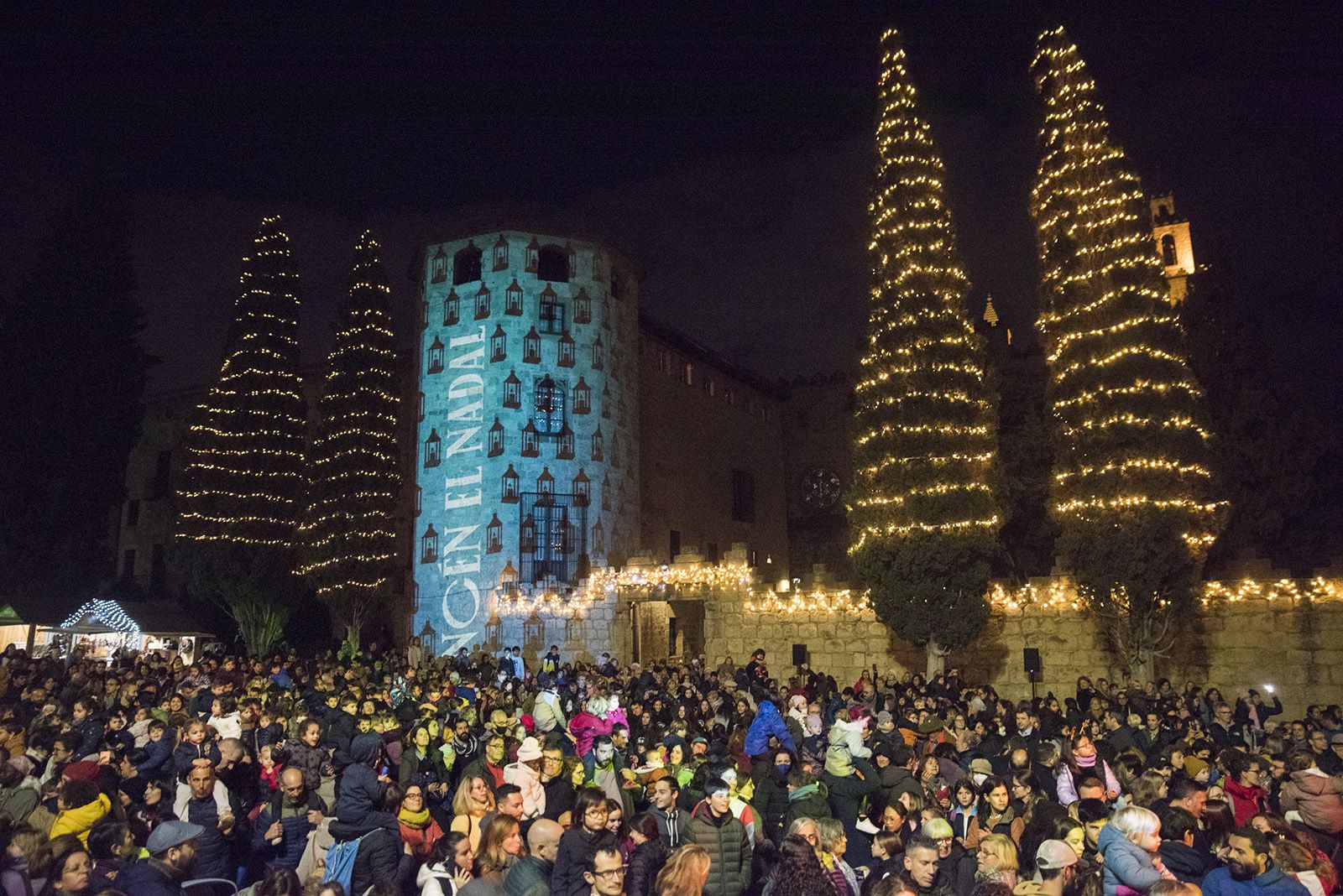 Encesa de llums de Nadal a Sant Cugat 2022. FOTO: Bernat Millet.