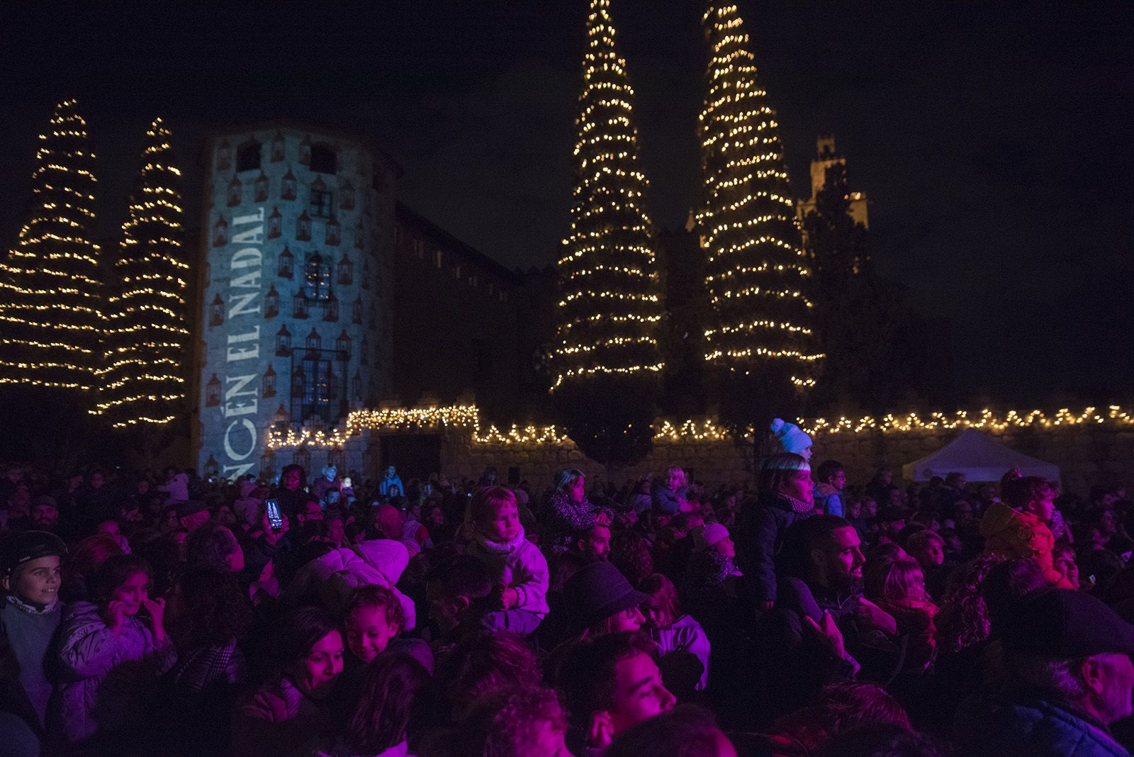 Encesa de llums de Nadal a Sant Cugat 2022. FOTO: Bernat Millet.
