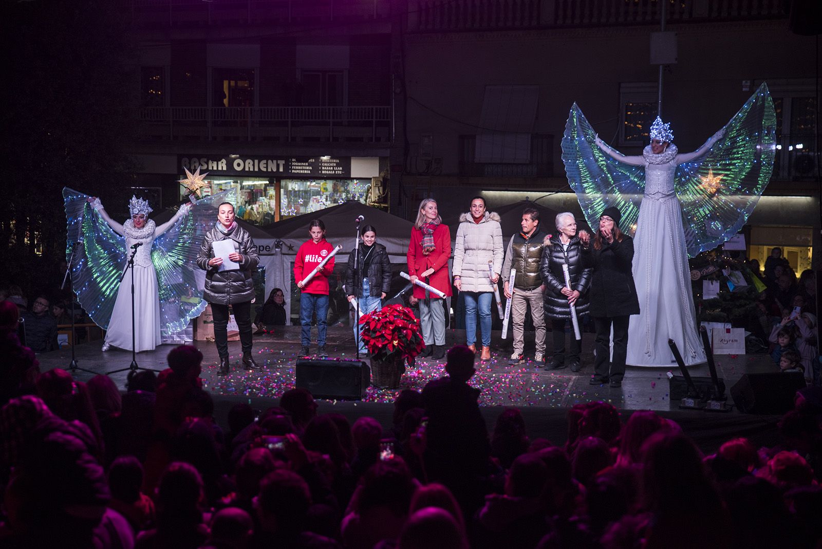 Encesa de llums de Nadal a Sant Cugat 2022. FOTO: Bernat Millet.