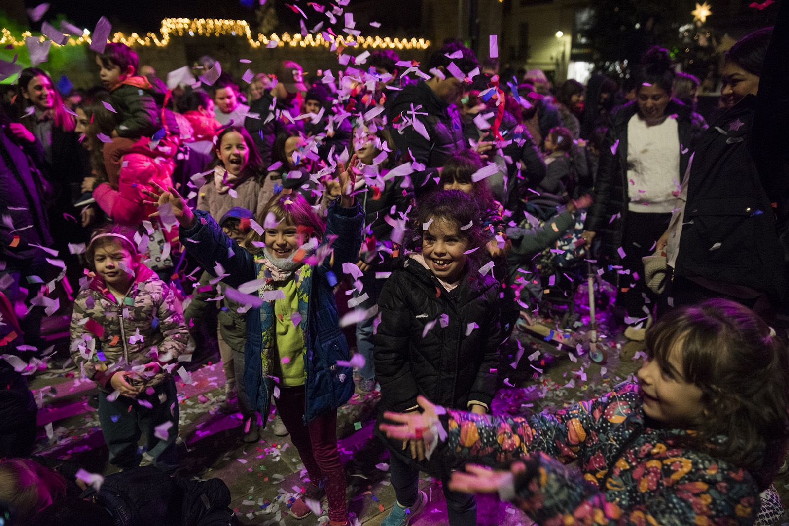 Encesa de llums de Nadal a Sant Cugat 2022. FOTO: Bernat Millet.
