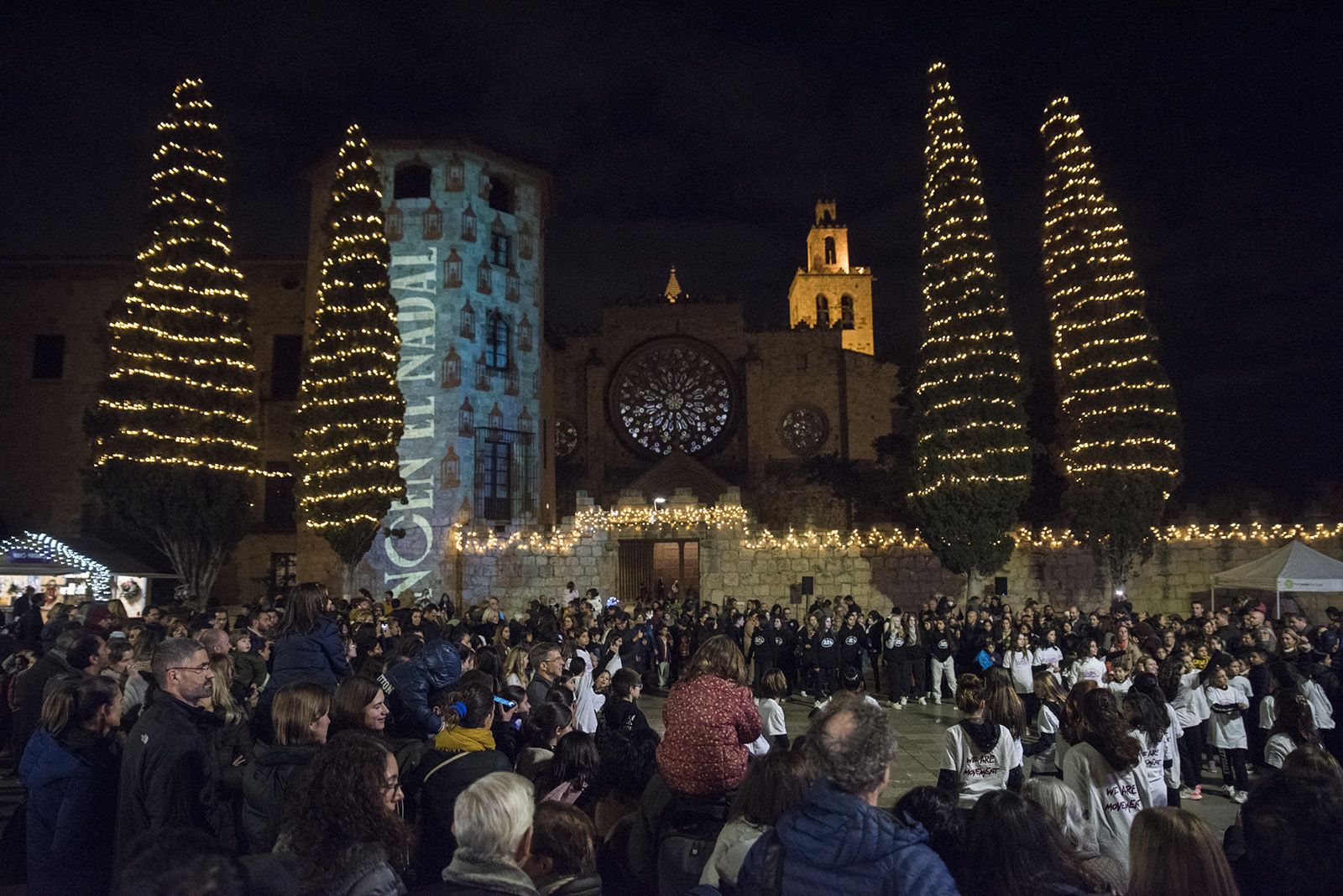 Encesa de llums de Nadal a Sant Cugat 2022. FOTO: Bernat Millet.