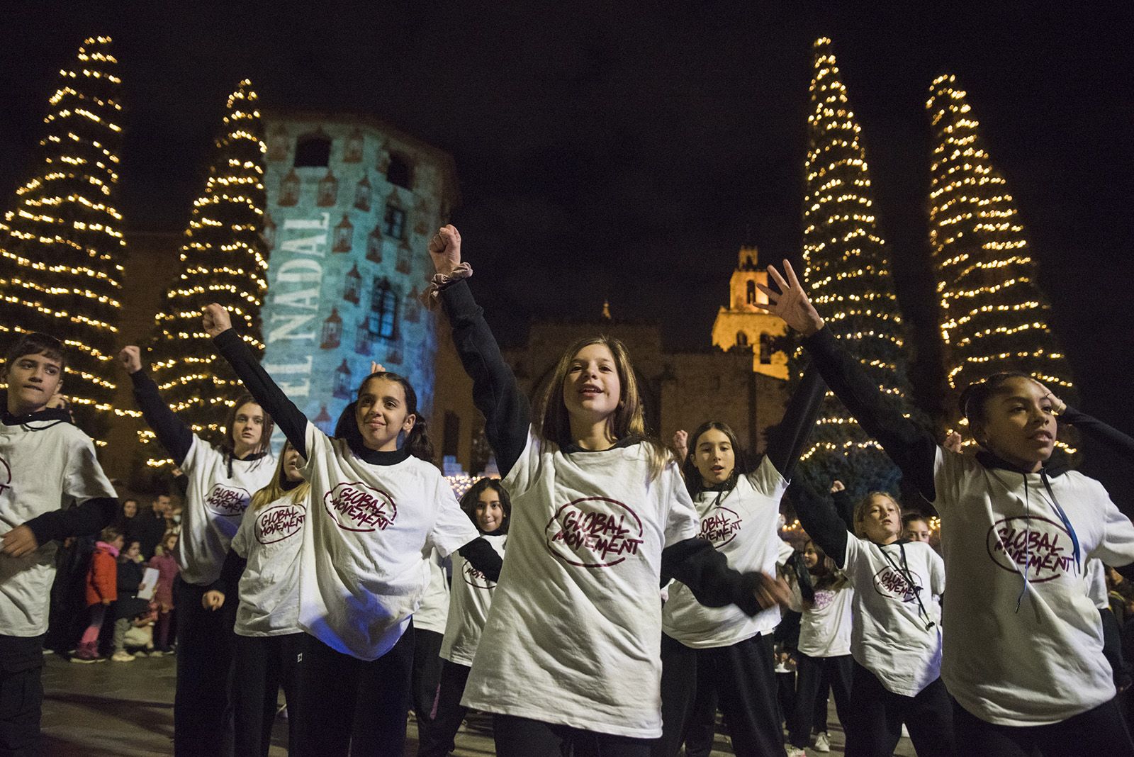 Encesa de llums de Nadal a Sant Cugat 2022. FOTO: Bernat Millet.