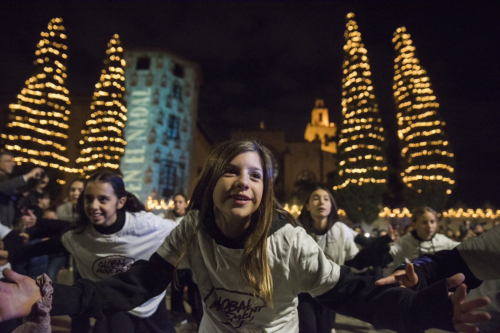 Encesa de llums de Nadal a Sant Cugat 2022. FOTO: Bernat Millet.