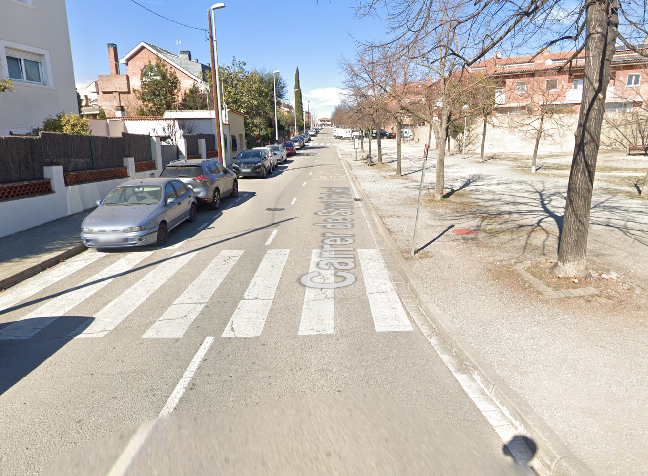 El carrer de Sant Celoni de Sant Cugat FOTO: Google Maps