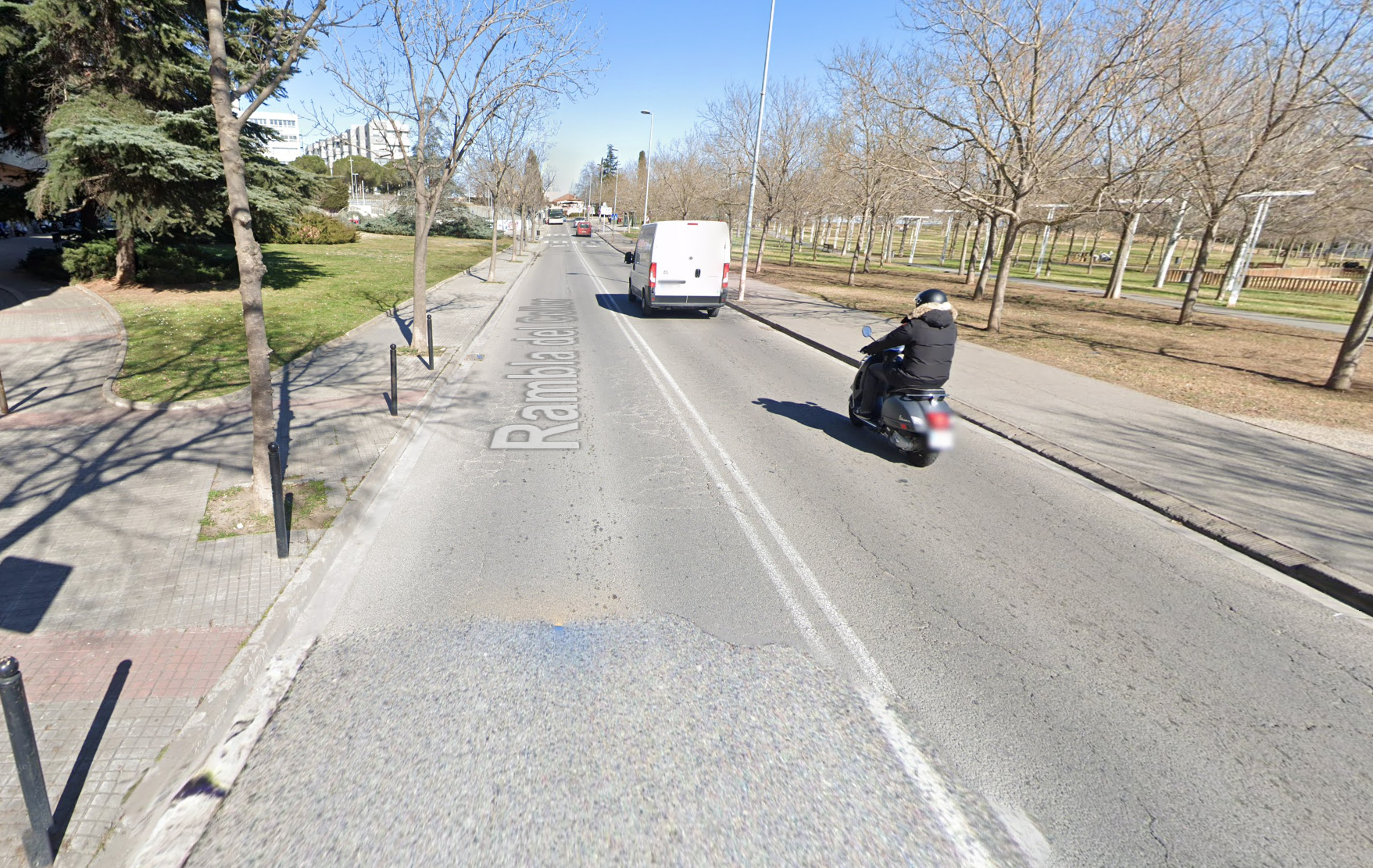 Rambla del Celler en direcció a la plaça de la Pelleria FOTO: Google Maps