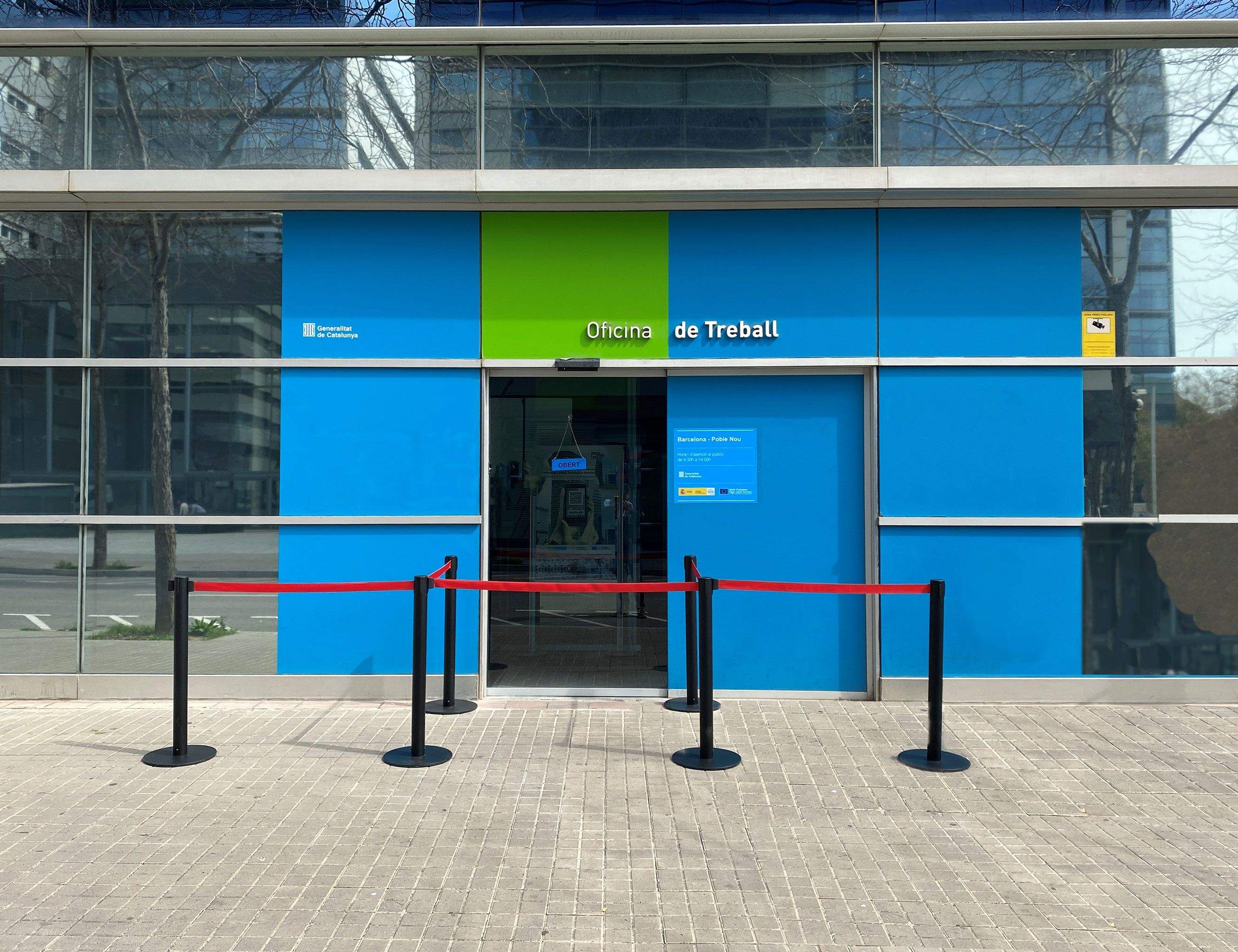 Oficina de Treball del SOC al barri del Poblenou de Barcelona. FOTO: Generalitat de Catalunya