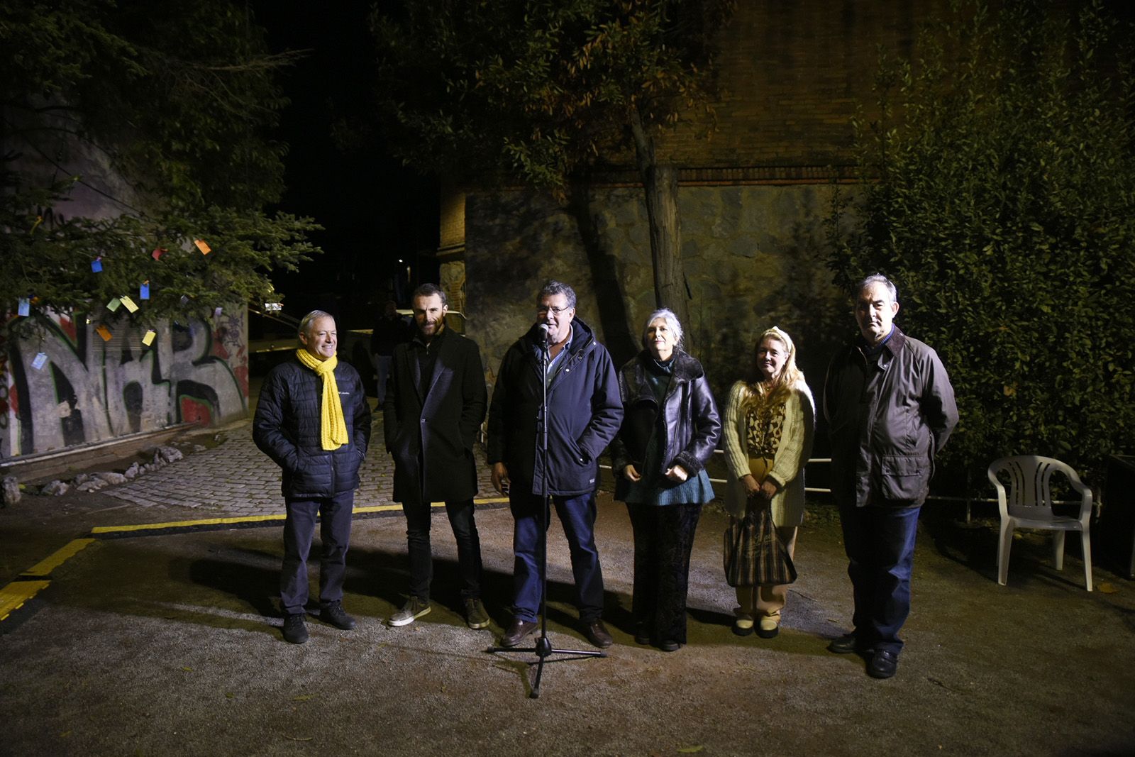 Encesa de l'arbre de Nadal de Valldoreix. FOTO: Bernat Millet.