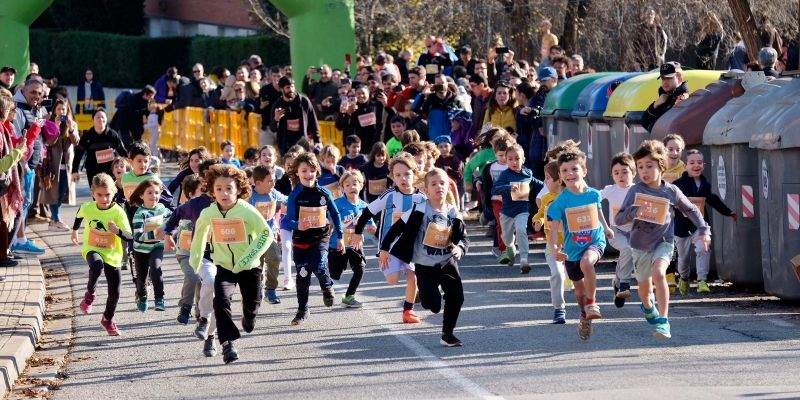 Els infants també han pogut participar en la 6a Milla Solidària de Valldoreix. FOTO: Ale Gómez
