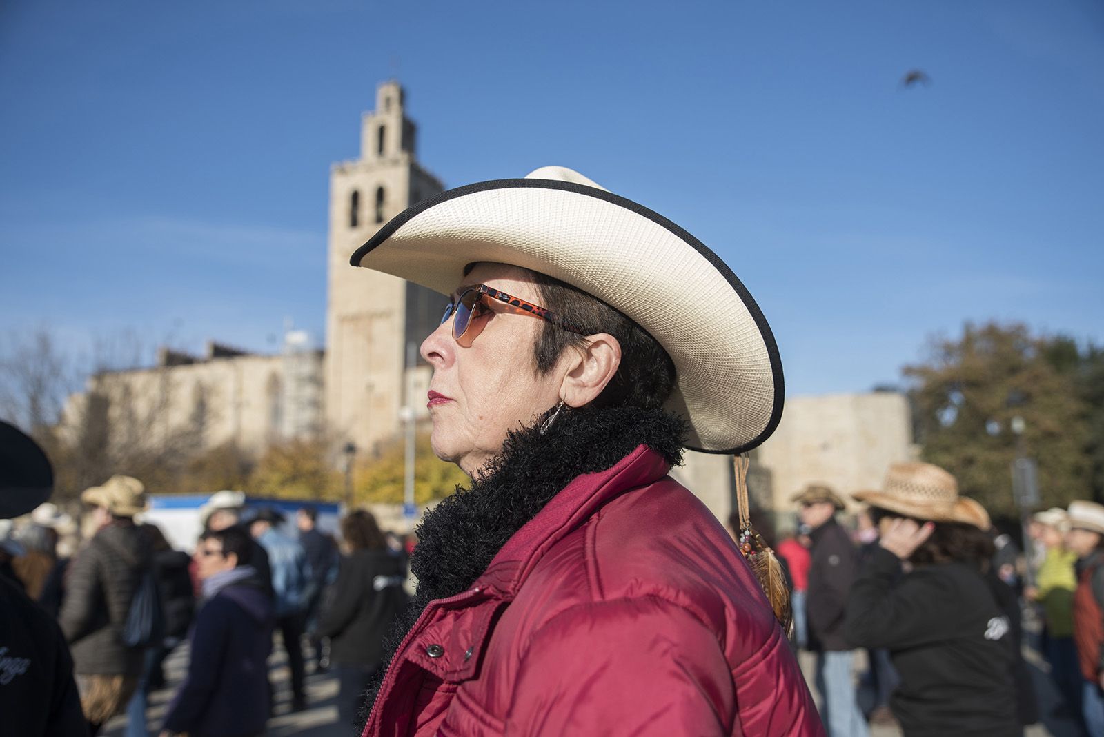 Ballada participativa de Country per la Marató de TV3. FOTO: Bernat Millet.