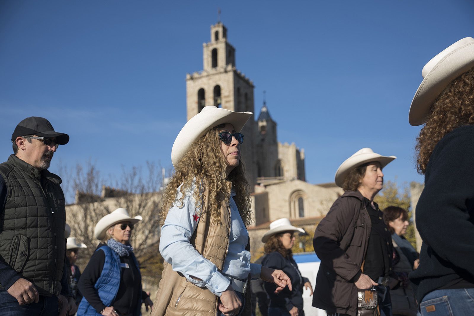 Ballada participativa de Country per la Marató de TV3. FOTO: Bernat Millet.