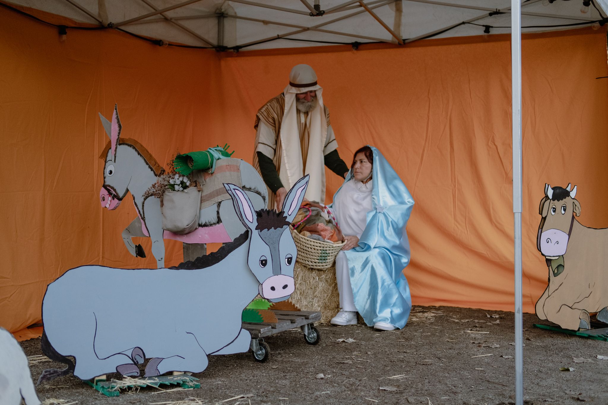 Pessebre vivent participatu a Sant Francesc FOTO: Ale Gómez