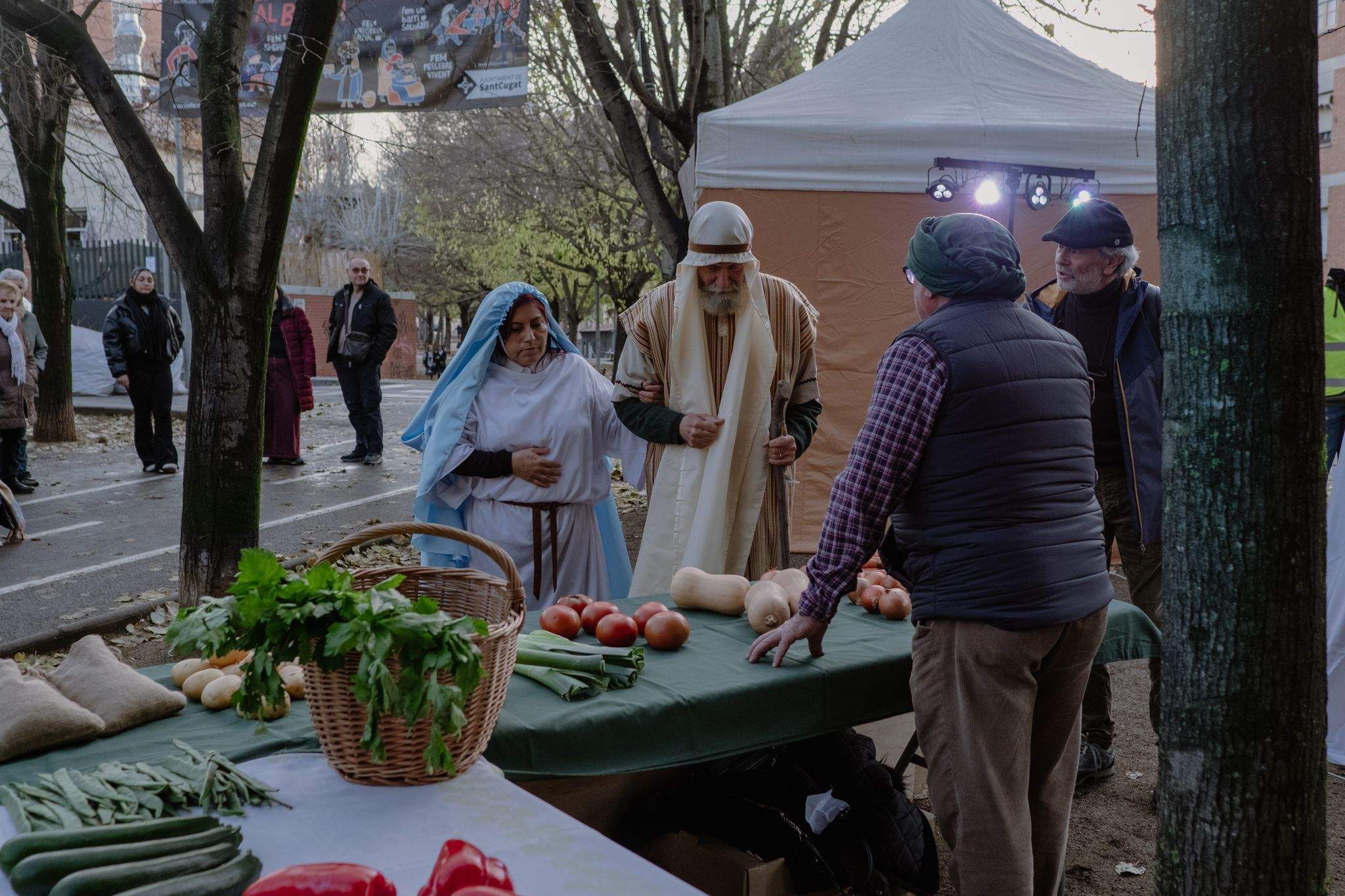 Pessebre vivent participatu a Sant Francesc FOTO: Ale Gómez