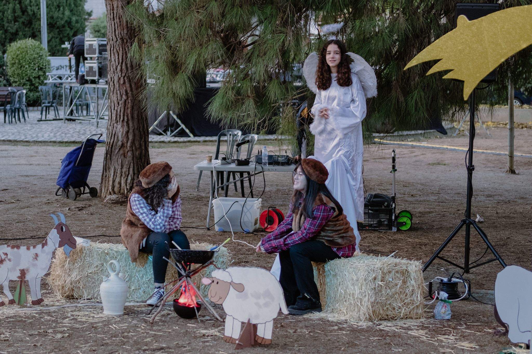 Pessebre vivent participatu a Sant Francesc FOTO: Ale Gómez