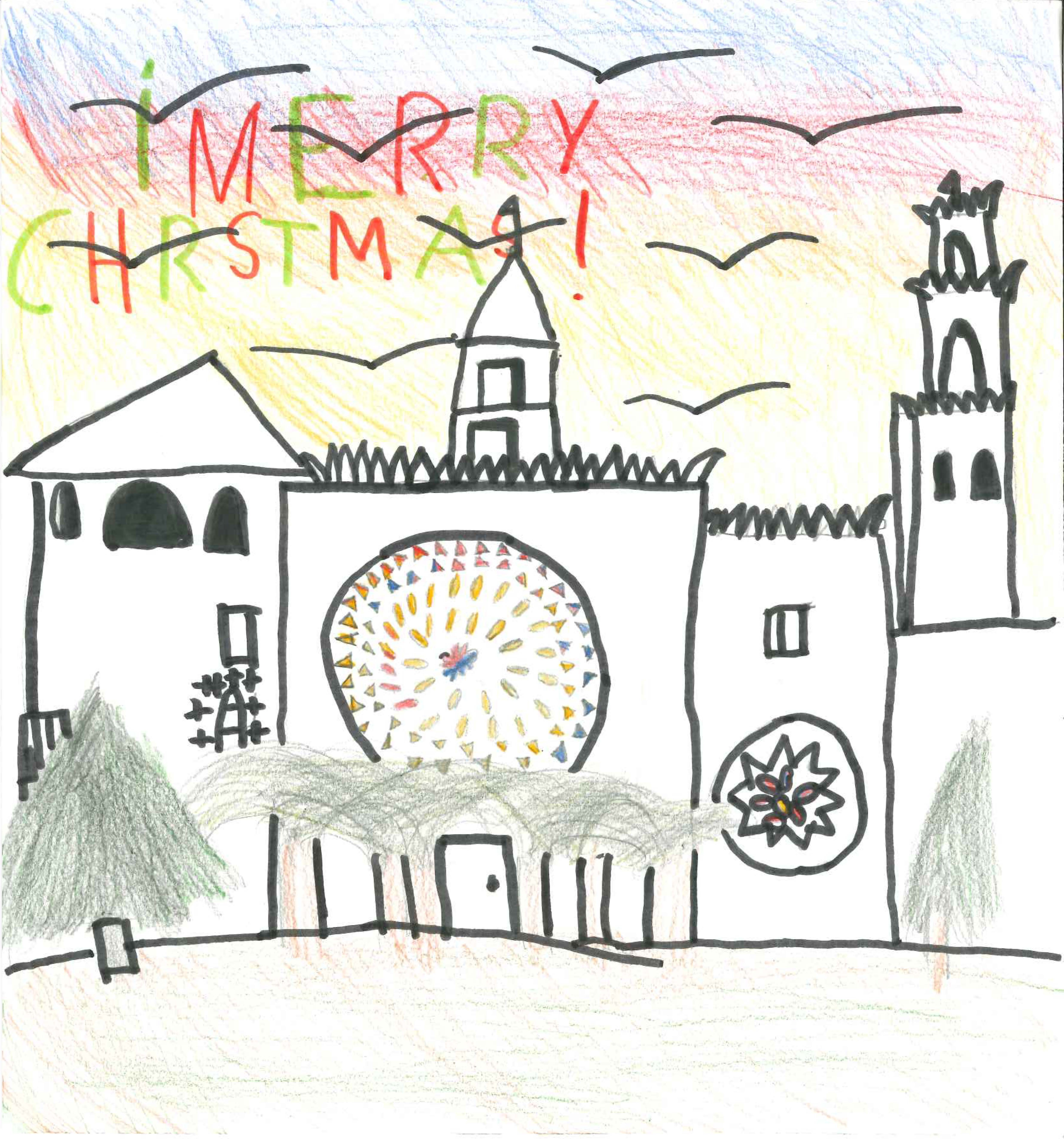 Escola La Vall - Postal 1