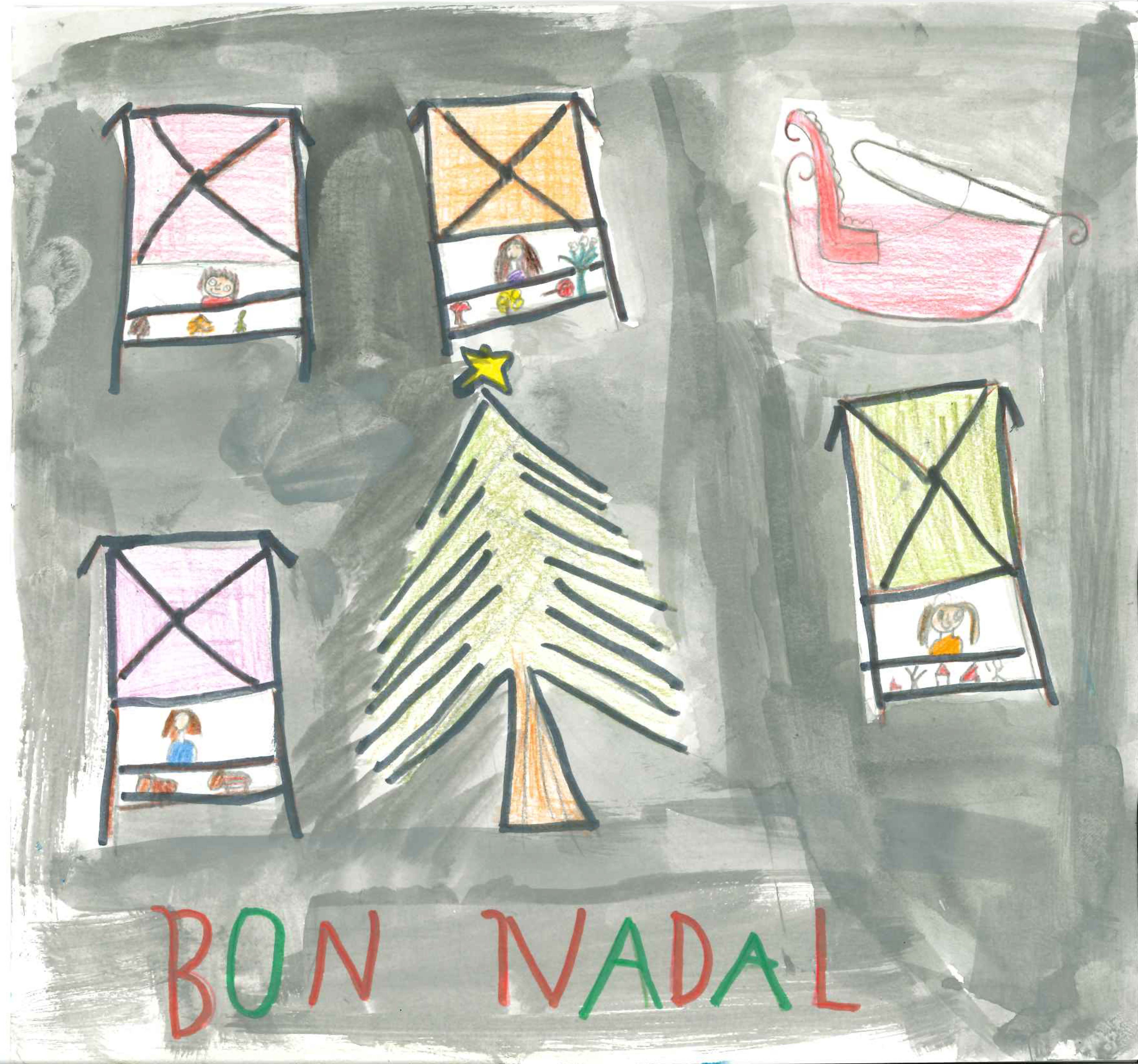 Escola La Vall - Postal 5
