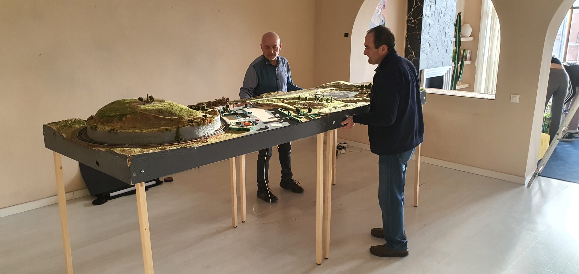 Maqueta cedida pels Amics del ferrocarril. FOTO: Cedida.