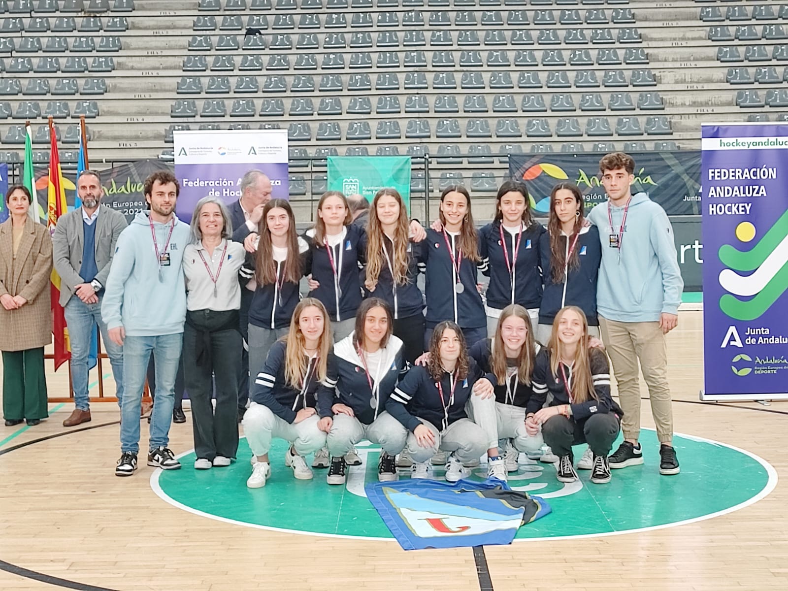 El Junior FC ha estat subcampió del Campionat d'Espanya d'Hoquei Sala Cadet. FOTO: Cedida