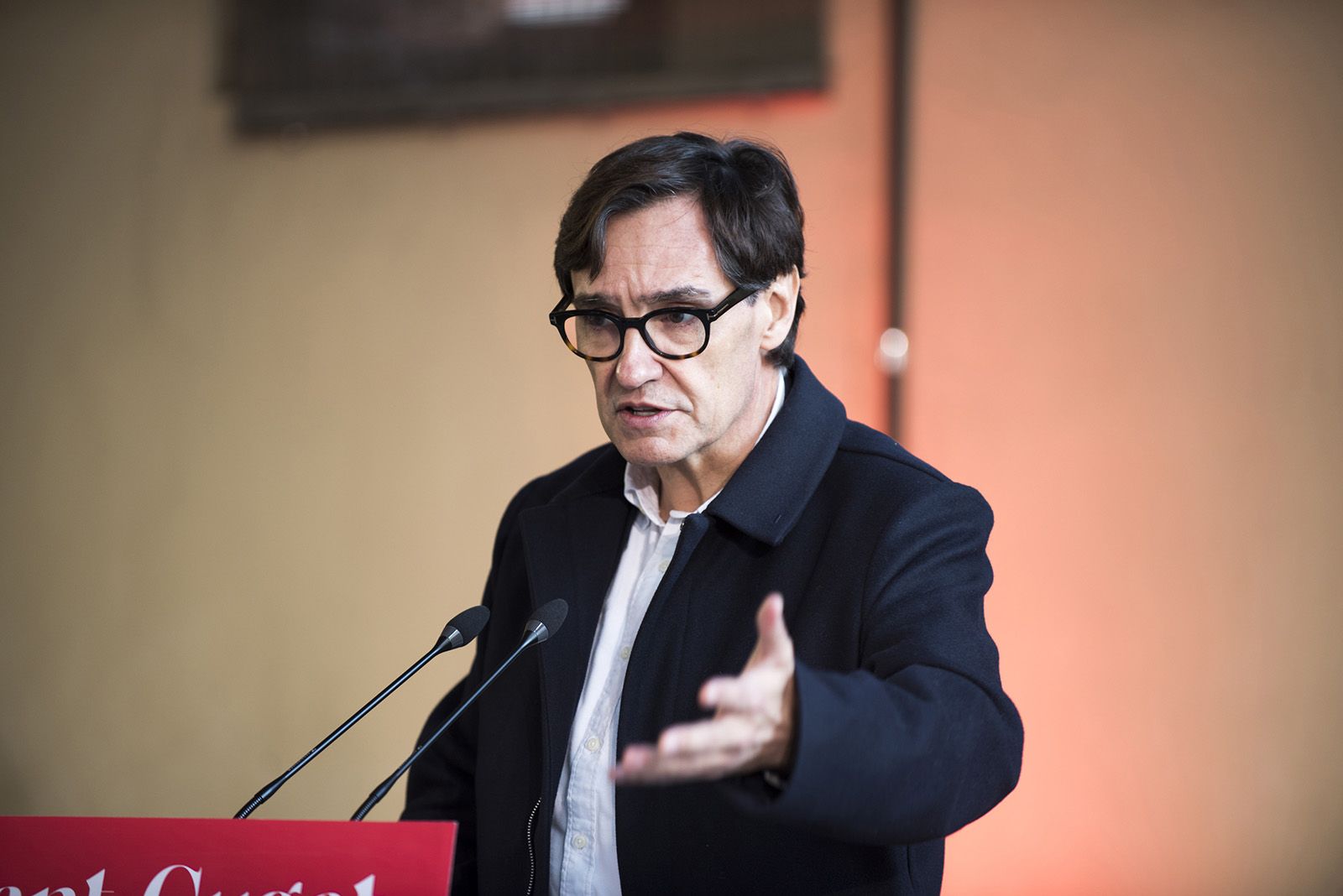 Presentació de Pere Soler com a candidat del PSC a l'alcaldia de Sant Cugat. FOTO: Bernat Millet.