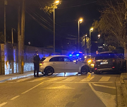 Accident de cotxes a Valldoreix. FOTO: Cedida