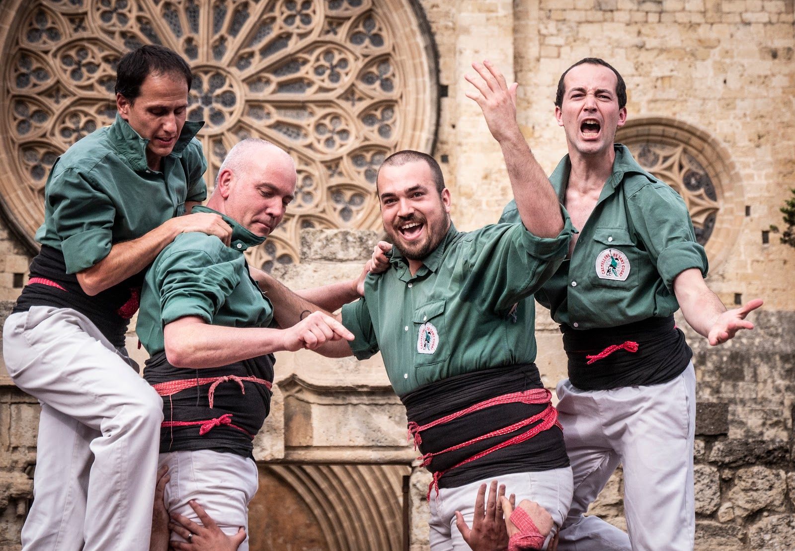Una actuació dels Castellers de Sant Cugat. FOTO: Cedida