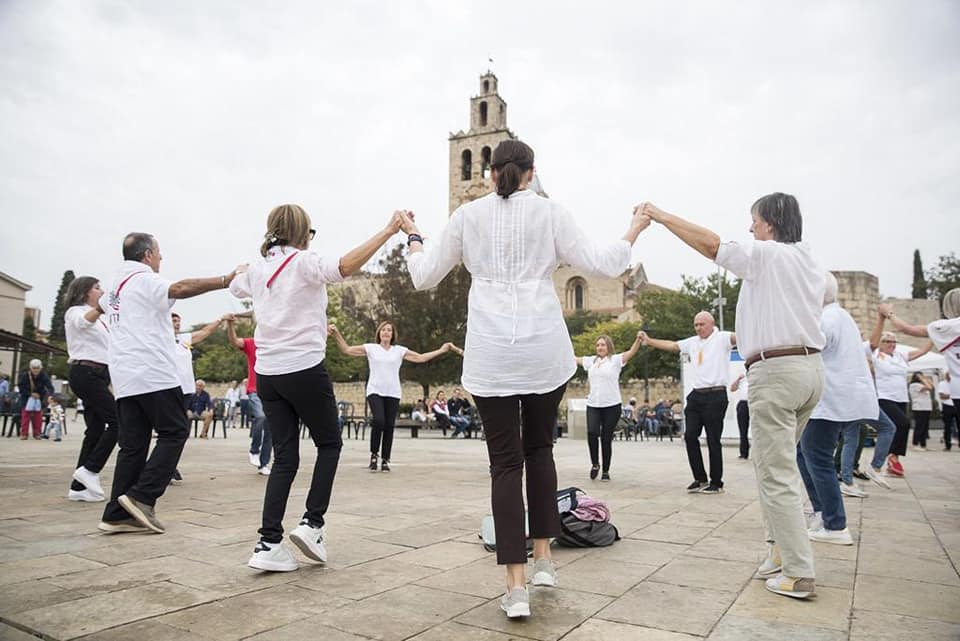 Ballada de sardanes organitzada per l'Entitat sardanista de Sant Cugat. FOTO: Cedida