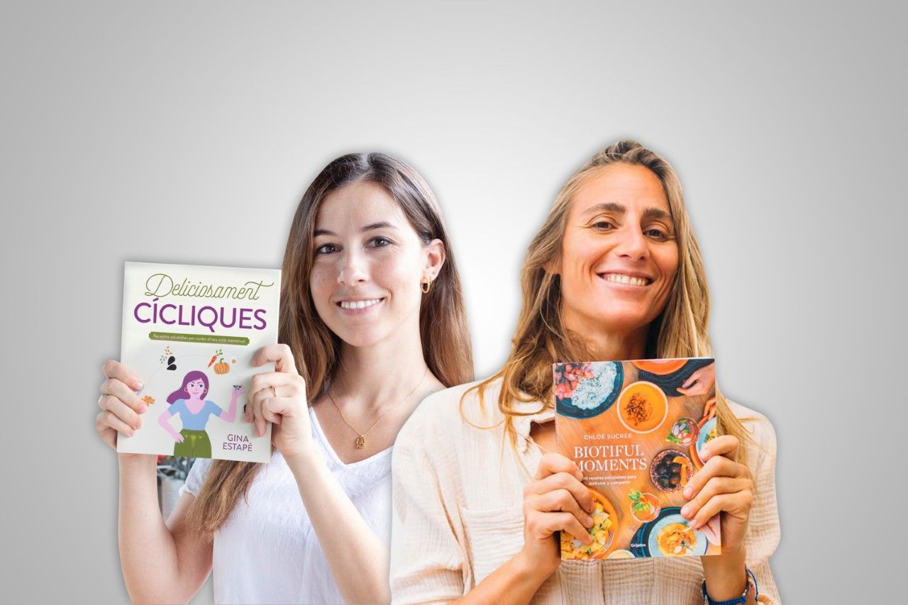 Gina Estapé i Chloé Sucrée amb els seus respectius llibres FOTO: Cedida